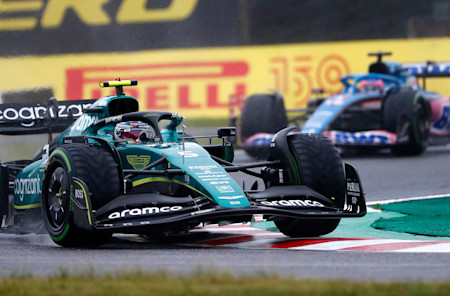 Sebastian found himself battling with Fernando Alonso over sixth for much of the race, and beat him by just 11 thousandths of a second.