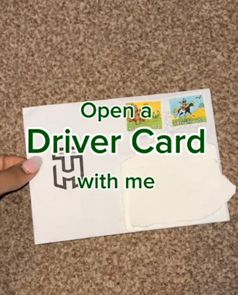 Driver card TikTok