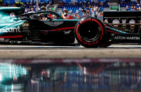 Time to reflect as Sebastian heads out of the pitlane