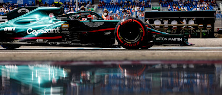 Time to reflect as Sebastian heads out of the pitlane