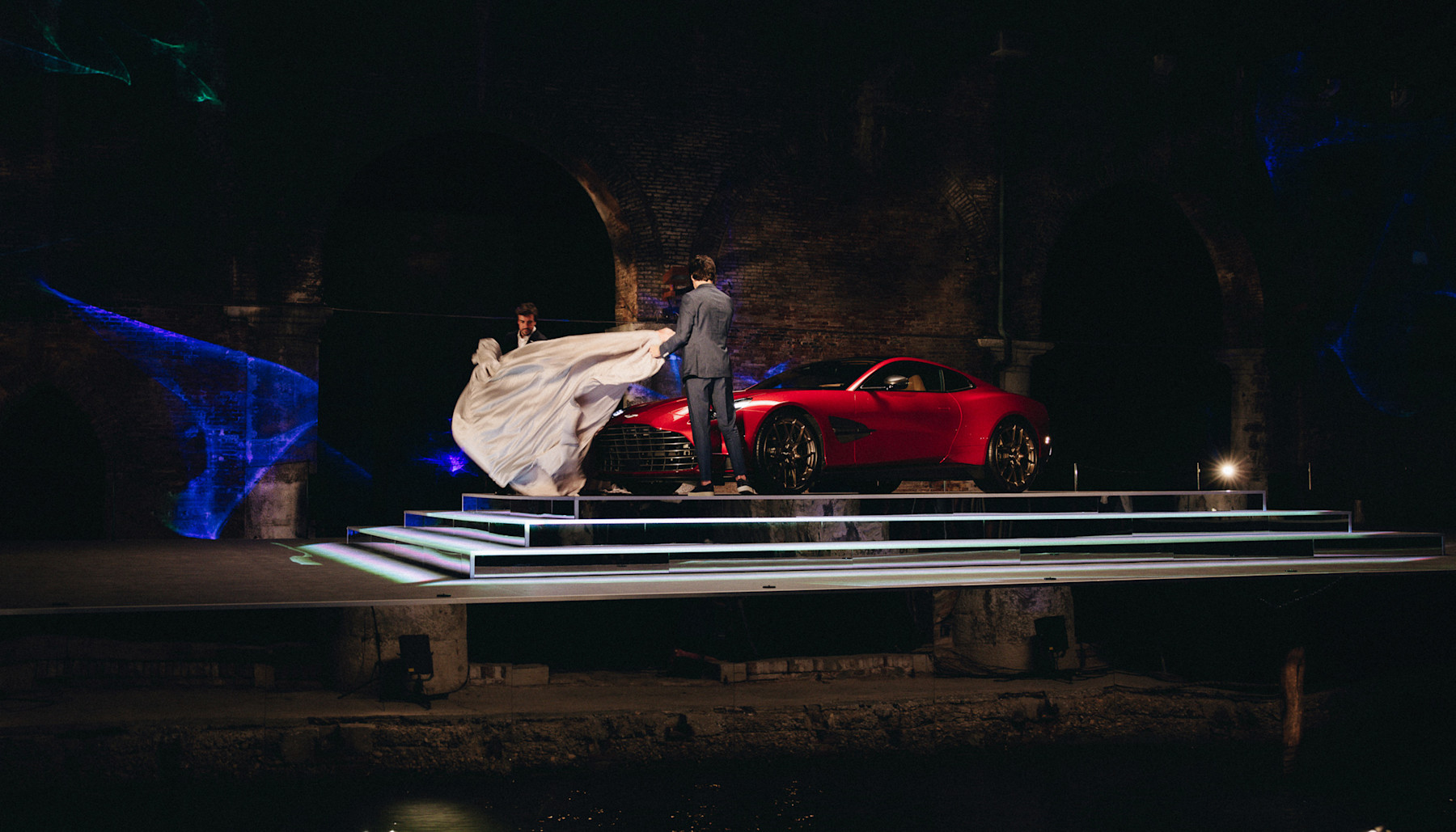 An icon returns: Lance and Fernando unveil Aston Martin Vanquish ...