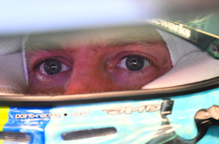 Sebastian prepares for his next run in practice