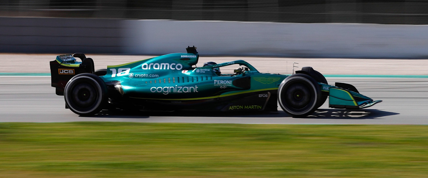 Lance Stroll, 2022 Barcelona testing