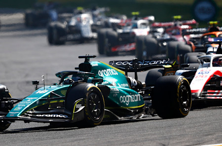 Lance spent much of the race battling hard with other cars.