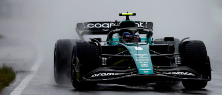 Heavy rain disrupted FP3, but Sebastian was keen to get laps on the board