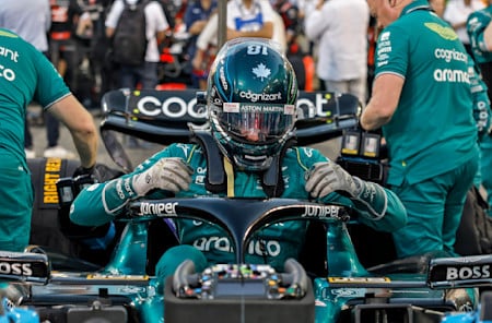 Determination. Lance, just two weeks after sustaining injuries, returned to the cockpit for the first Grand Prix of the season.