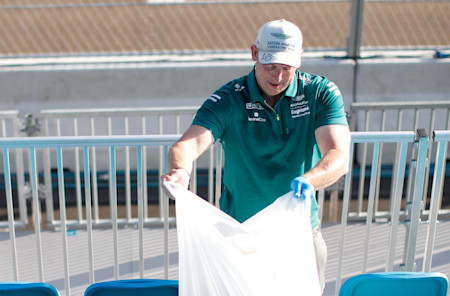 After the Miami Grand Prix, we came together with local fans to collect litter from the grandstands