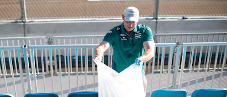 After the Miami Grand Prix, we came together with local fans to collect litter from the grandstands