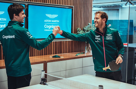 Fist bumps all round after the latest Lance vs. Seb challenge. Stay tuned for the video.