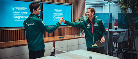 Fist bumps all round after the latest Lance vs. Seb challenge. Stay tuned for the video.