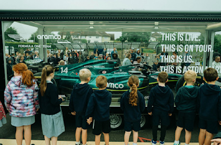 At Silverstone Primary School, the students got closer to the F1 action than most.