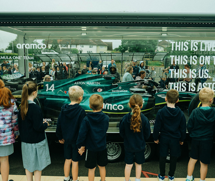 At Silverstone Primary School, the students got closer to the F1 action than most.