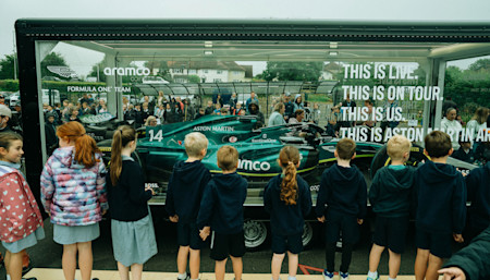At Silverstone Primary School, the students got closer to the F1 action than most. 