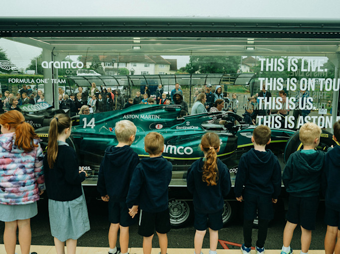 At Silverstone Primary School, the students got closer to the F1 action than most.