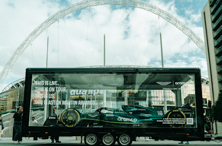 It's coming home. The team made a quick pitstop at Wembley Stadium before heading to Birmingham.