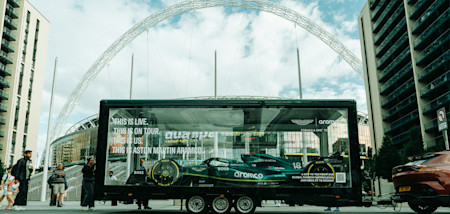 It's coming home. The team made a quick pitstop at Wembley Stadium before heading to Birmingham. 