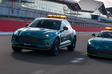 The DBX becomes the Official Medical Car of Formula One