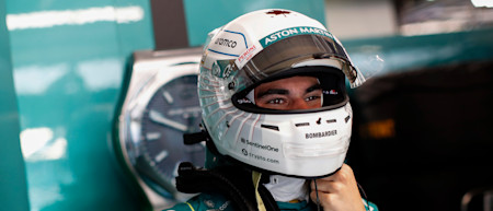 Lance celebrates his home race with a special edition Canadian helmet