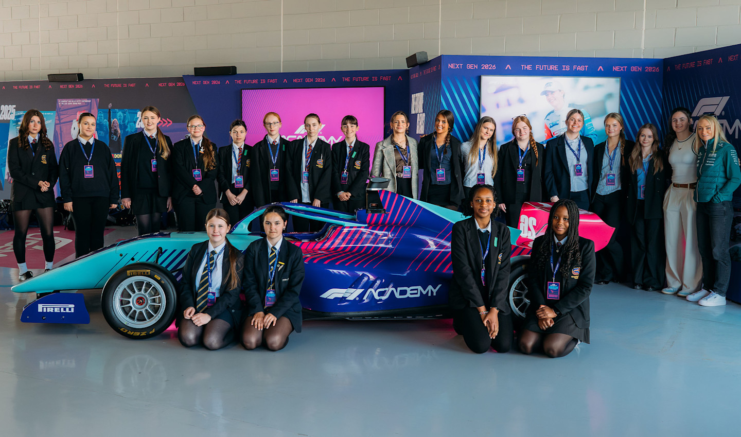 F1 ACADEMY ESG test day homepage header
