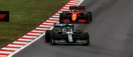 Lance holds off Carlos Sainz Jr in the race at Istanbul Park