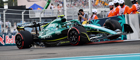 Sebastian explores the limit of the Miami circuit in practice