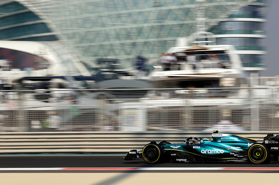 Fernando driving during FP1