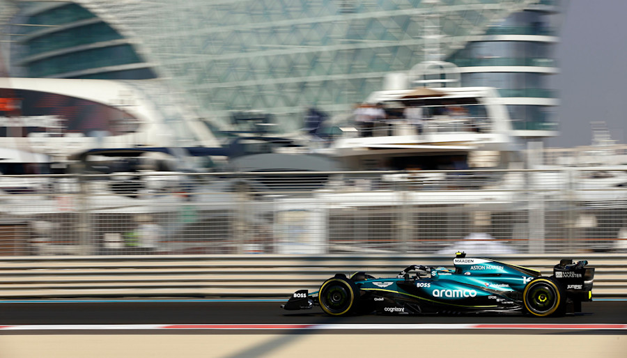 Fernando driving during FP1