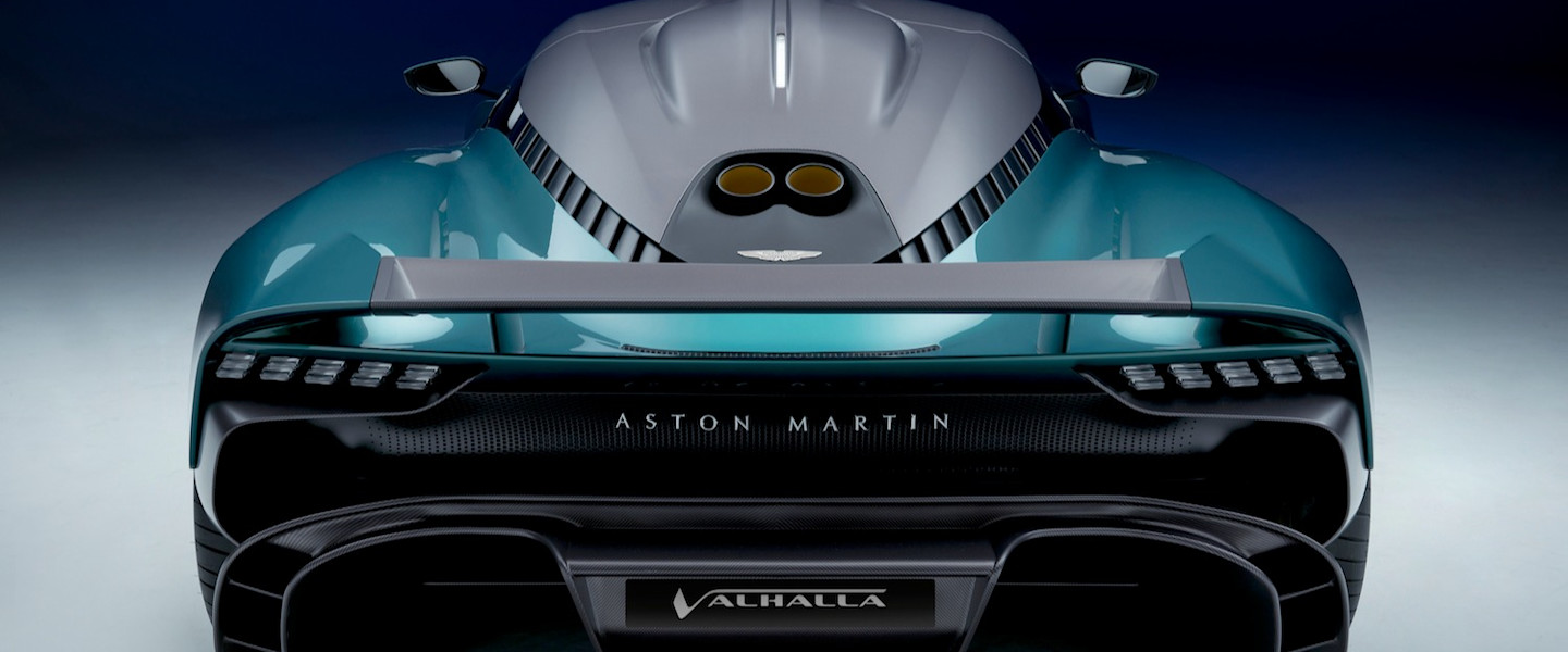 The rear of the Aston Martin Valhalla