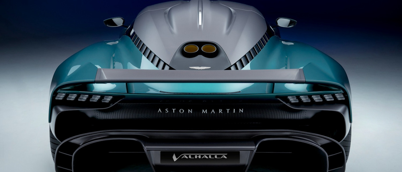 The rear of the Aston Martin Valhalla