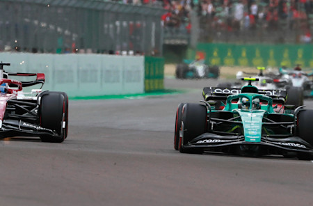 Late tyre degradation meant Sebastian finished 13th in the Sprint