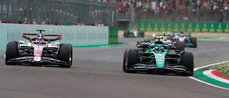 Late tyre degradation meant Sebastian finished 13th in the Sprint