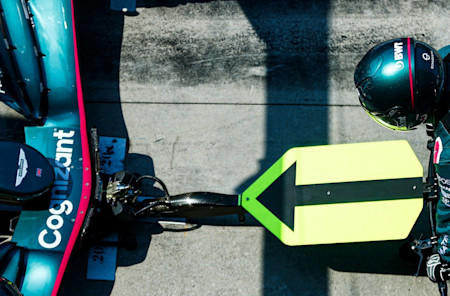 A practice pitstop ahead of the Italian Grand Prix