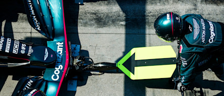 A practice pitstop ahead of the Italian Grand Prix