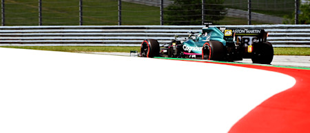 Lance powers towards the end of a Red Bull Ring lap