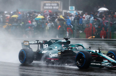 Fans showed resilience to weather the conditions in the hope of seeing the Grand Prix take place