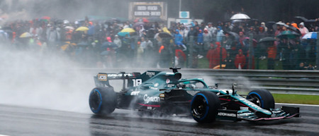 Fans showed resilience to weather the conditions in the hope of seeing the Grand Prix take place