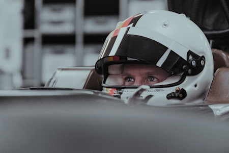 Man of the hour: Sebastian undergoes his seat fitting