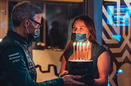 Team Principal Mike Krack celebrated his birthday on Friday