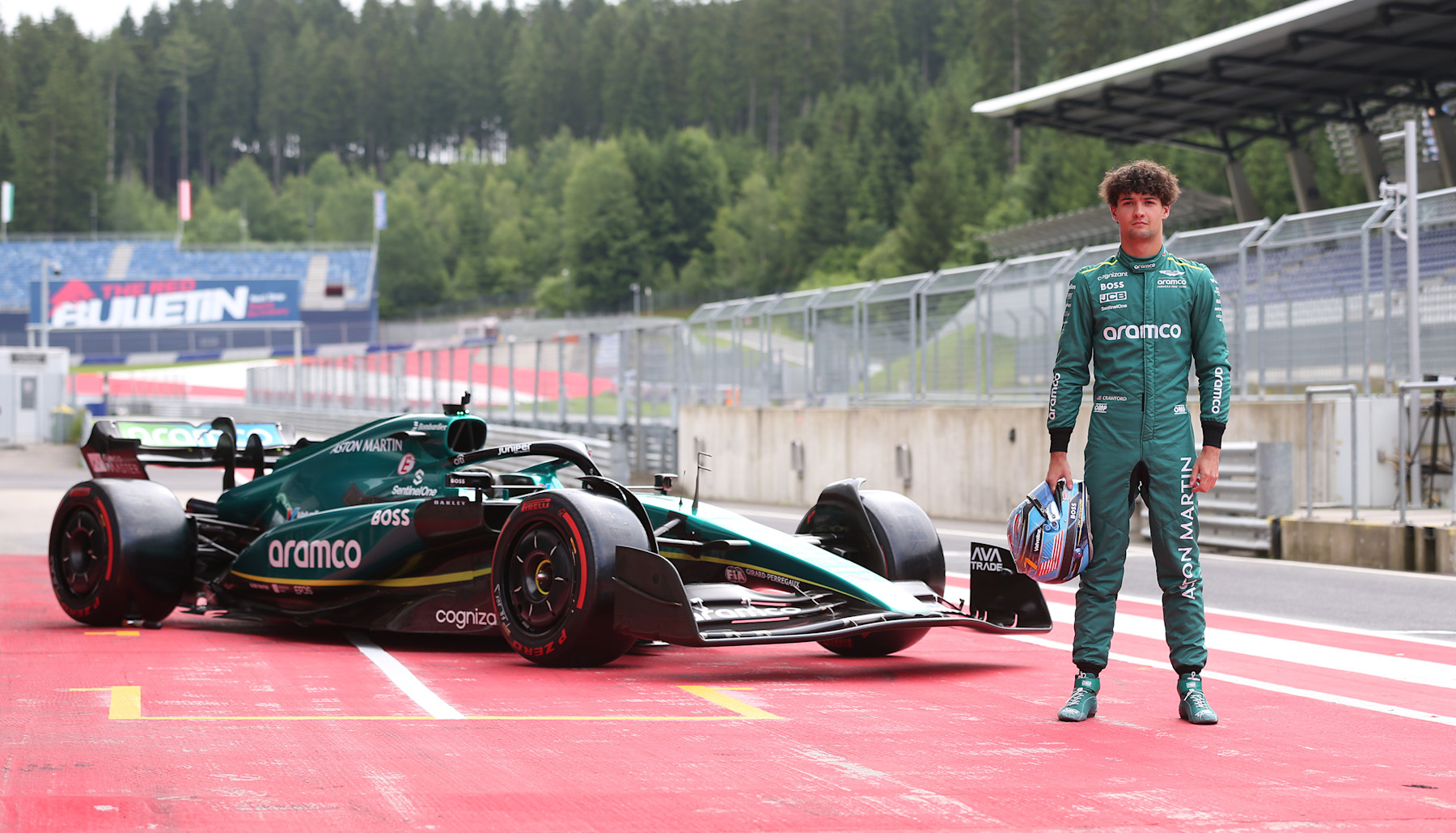 Jak Crawford completes maiden F1 test with Aston Martin Aramco - Aston ...