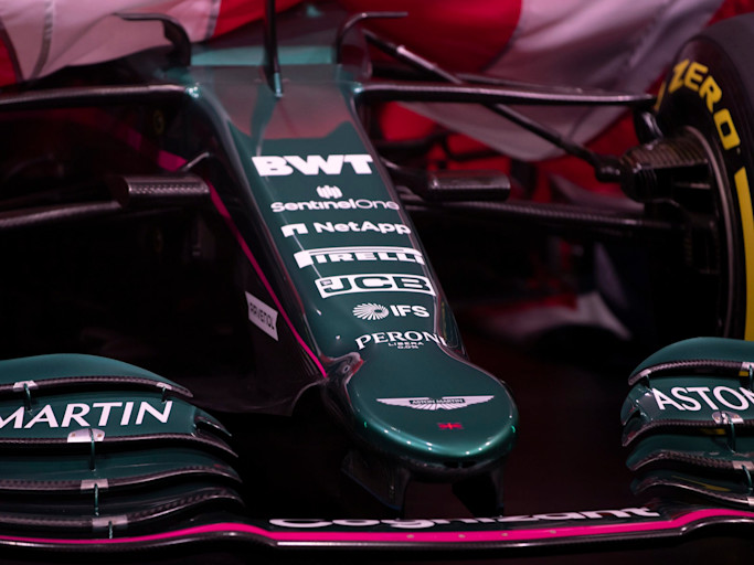 AMR21 nose uncovered