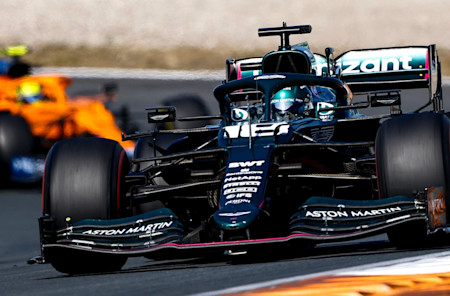 Lance spent the majority of the Dutch Grand Prix in a train of cars, despite his strong race pace