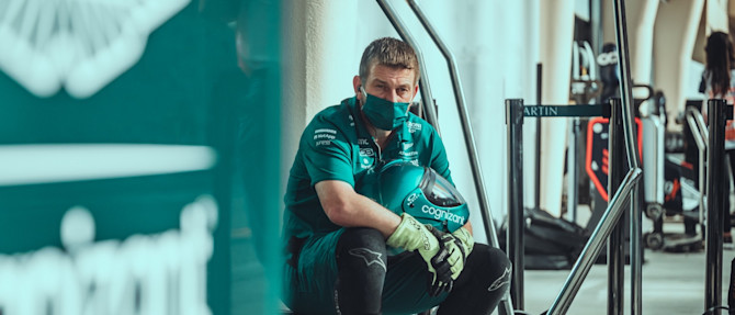 The temporary peace of the pitlane ahead of Friday running