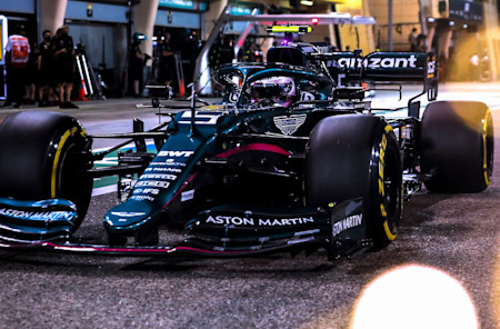 Sebastian heads out on track for qualifying