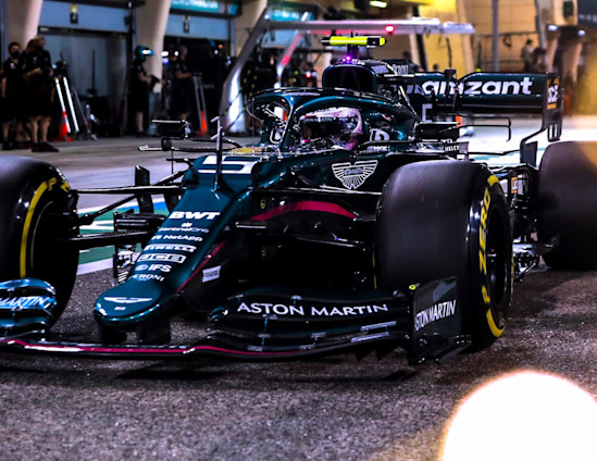 Sebastian heads out on track for qualifying