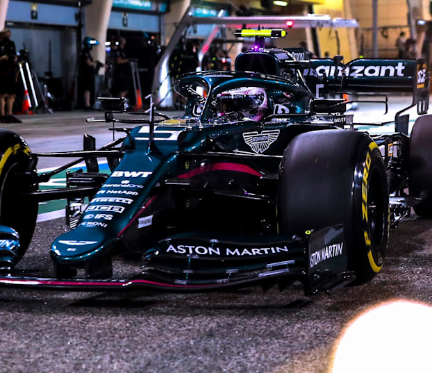 Sebastian heads out on track for qualifying