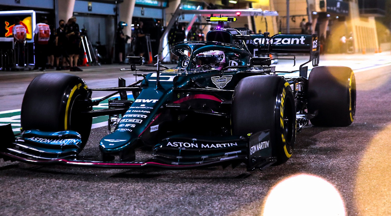 Sebastian heads out on track for qualifying