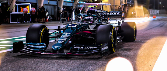 Sebastian heads out on track for qualifying