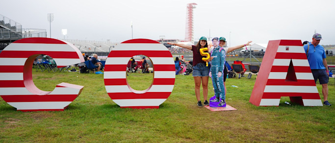 Feinberg shares the spirit of the US GP through fans