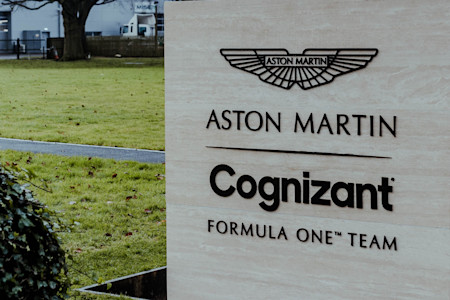 Aston Martin Cognizant Formula One™ Team sign