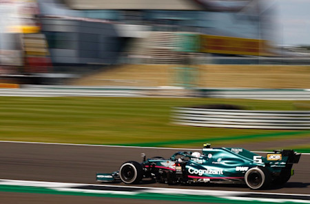 Sebastian during the British Grand Prix in our first home race since 1960